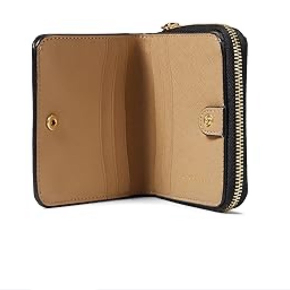 Kate Spade Black and Tan Compact Wallet - Picture 3 of 5